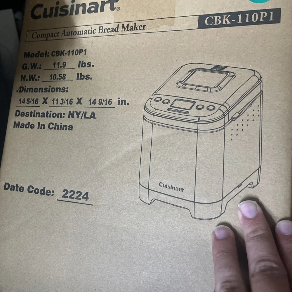 Cuisinart Compact Automatic Bread Maker New in Box/Unused CBK11091